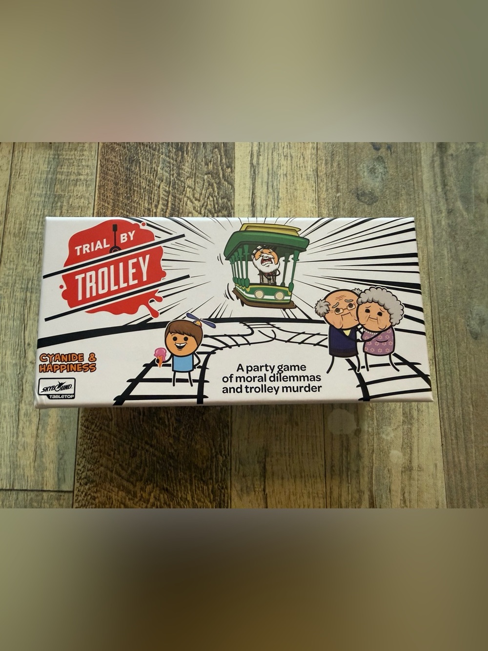 Trial By Trolley Party Game - Cyanide & Happiness. Ages 14+. Opened never used.
